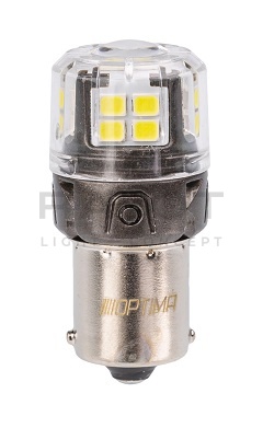 Светодиодные лампы Optima LED ОНИКС P21W, WHITE, 5500K, 650Lm, 12V, (BA15S), комплект 2 шт.