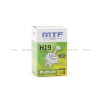 Галогенная лампа MTF Light автомобильная  LONG LIFE x4 H19