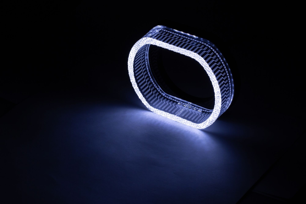 Ангельские глазки на линзу 3,0 Ангельские глазки на линзу 3,0" белый+жёлтый, форма овал