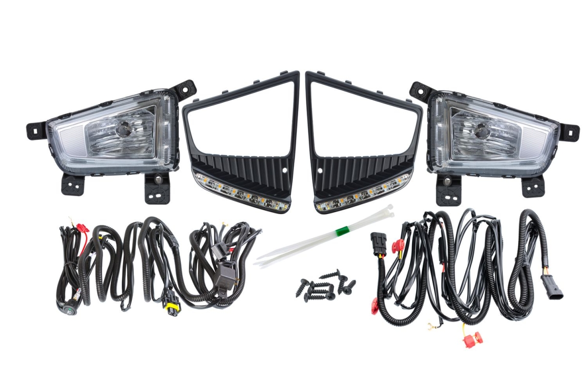 Светодиодная ПТФ Optima Fog Light 725 Hyundai Creta, с LED‑ДХО, 9W, 5500K, 12&ndash;24V (комплект 2 шт)