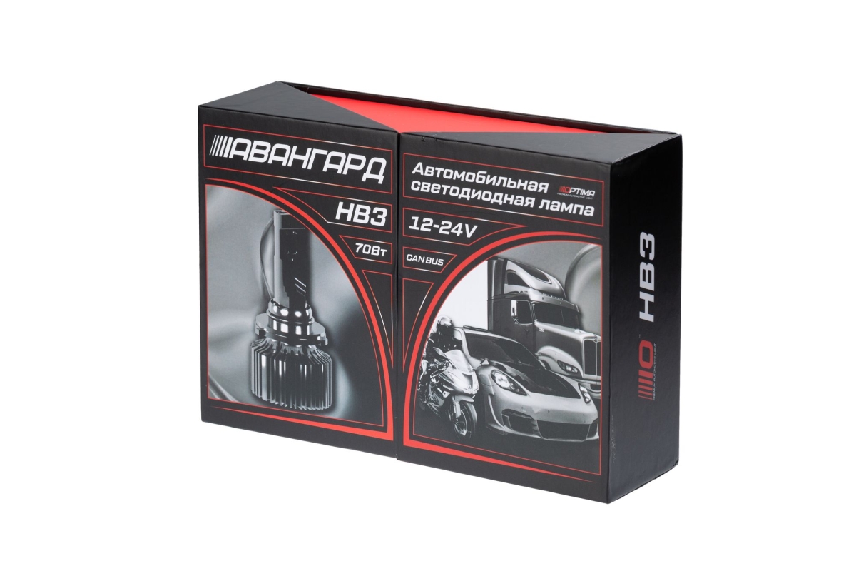 Светодиодная лампа Optima Premium LED АВАНГАРД HB3 5500K 6800Lm