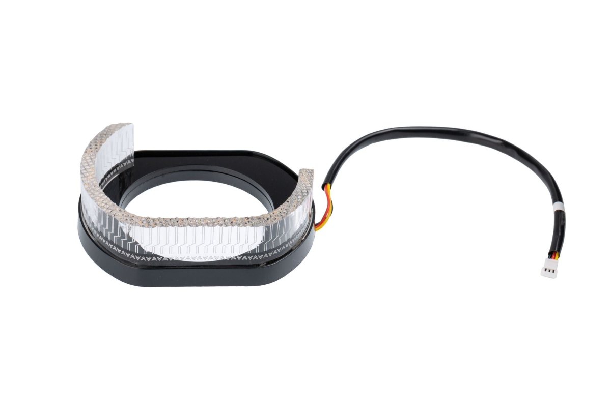 Ангельские глазки на линзу 3,0" белый+жёлтый, форма L