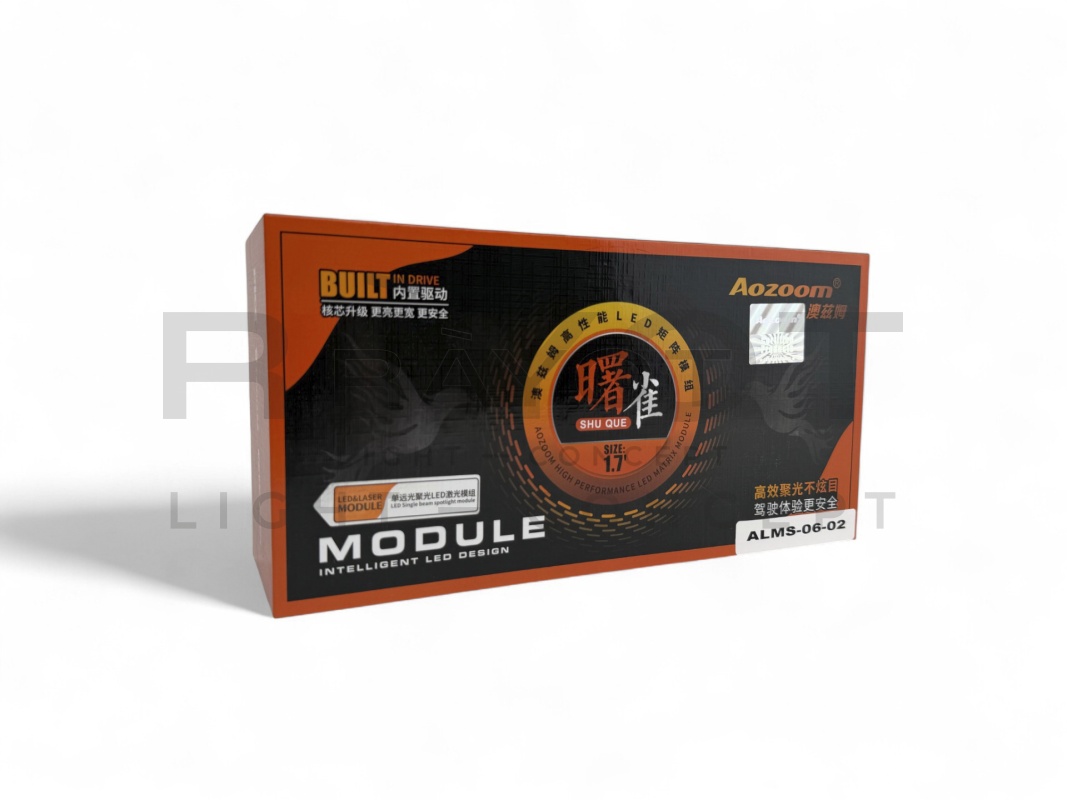 Светодиодные модули дальнего света AOZOOM ALMS-06-02, 1.5", 12V, 19W, 5500K (комплект)
