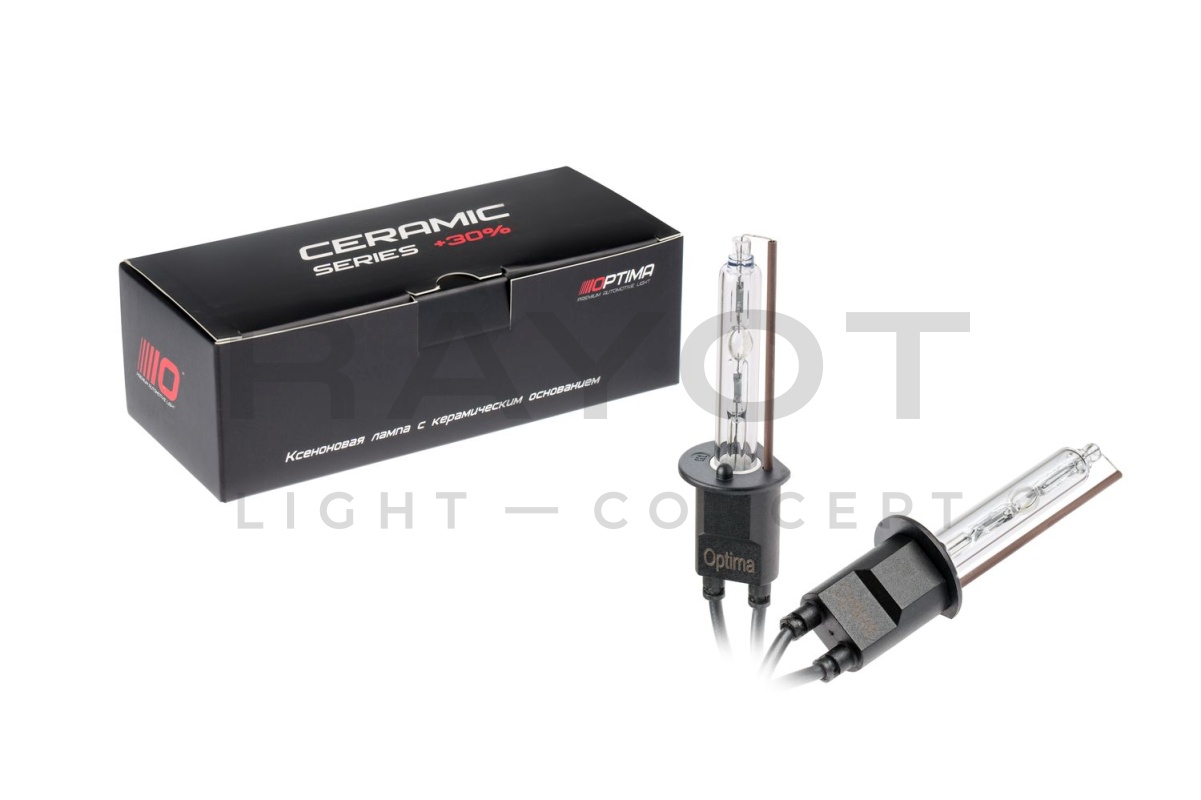 Ксеноновая лампа OPTIMA PREMIUM Ceramic +30 H1 6100K (1шт.)