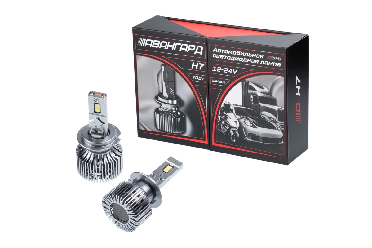Светодиодная лампа Optima Premium LED АВАНГАРД H7 5500K 6800Lm