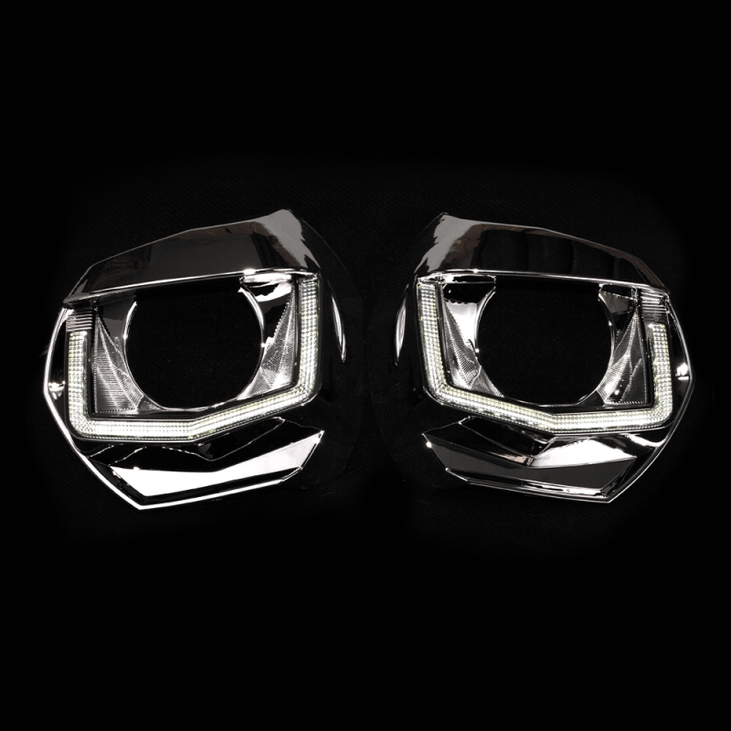 Установочный комплект MTF Light для Bi-LED линз — VW Golf 7, белая и жёлтая подсветка, комплект