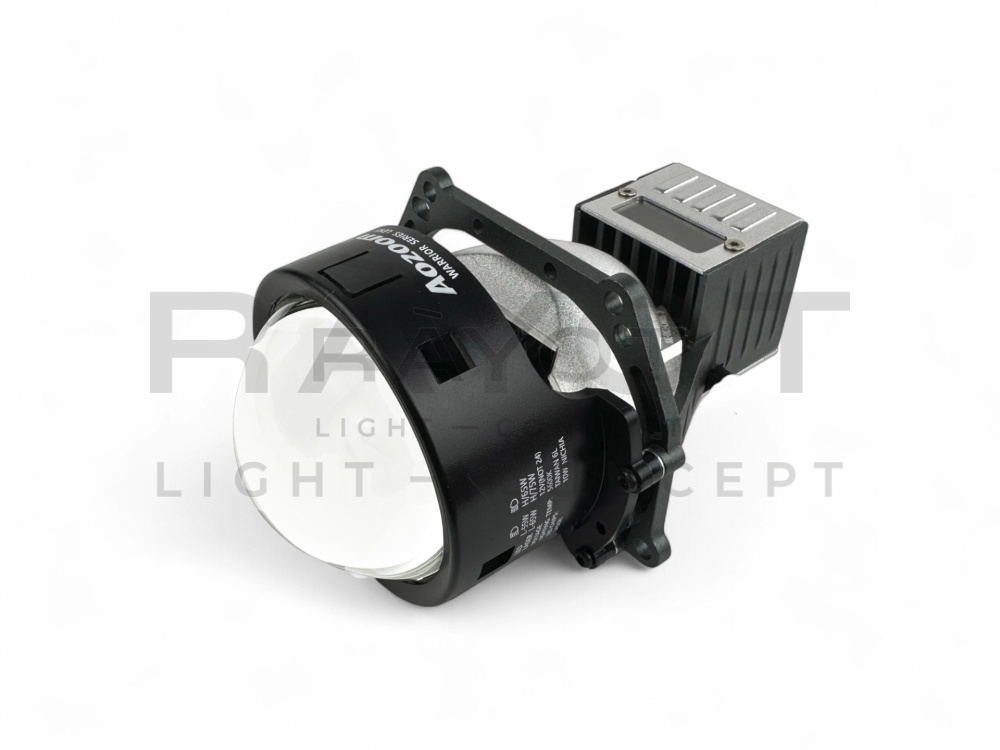 Светодиодные би-модули AOZOOM BLACK WARRIOR, 3.0", 12V, 5500K, 55/65W (комплект)