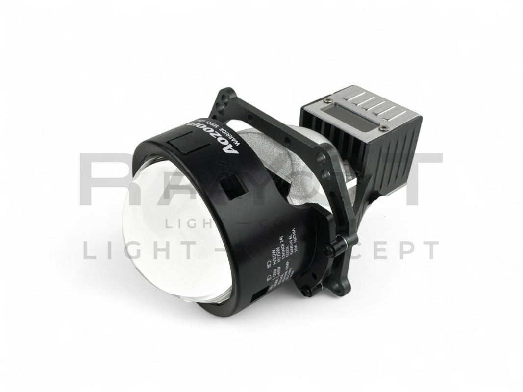 Светодиодные би-модули AOZOOM BLACK WARRIOR, 3.0", 12V, 5500K, 55/65W (комплект)