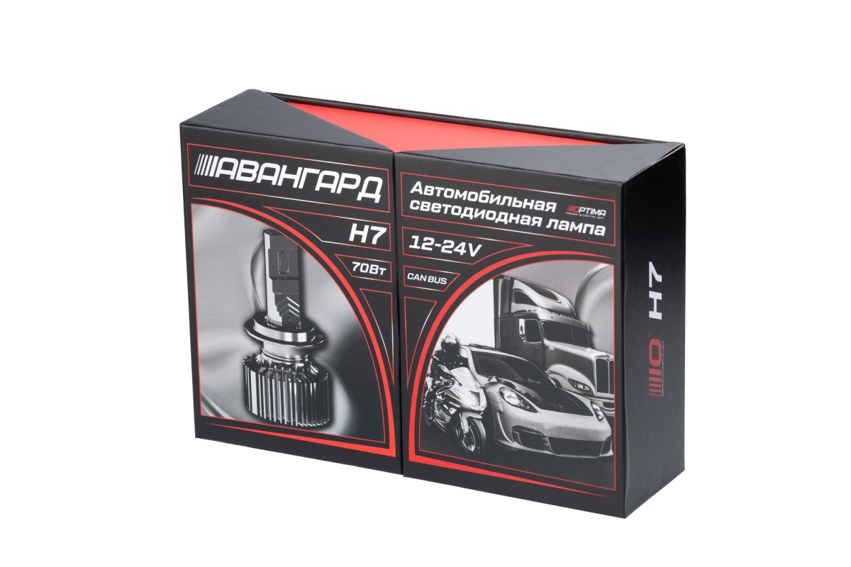 Светодиодная лампа Optima Premium LED АВАНГАРД H7 5500K 6800Lm