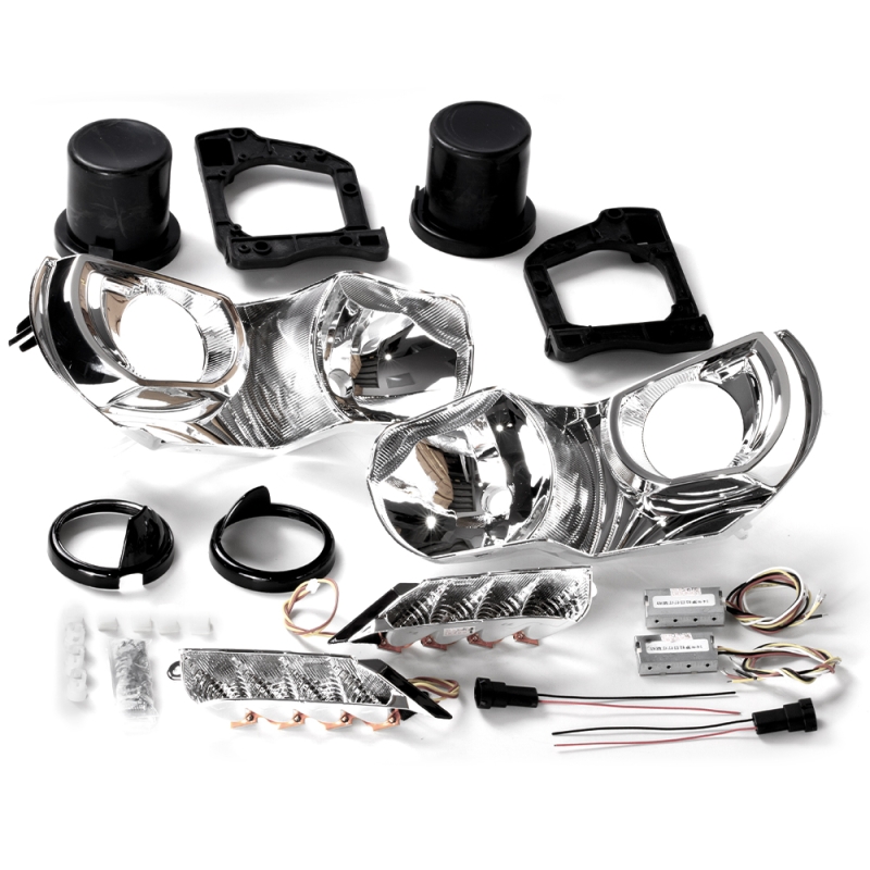 Установочный комплект MTF Light для Bi-LED линз — Toyota Corolla 2014–2016, белая и жёлтая подсветка, комплект