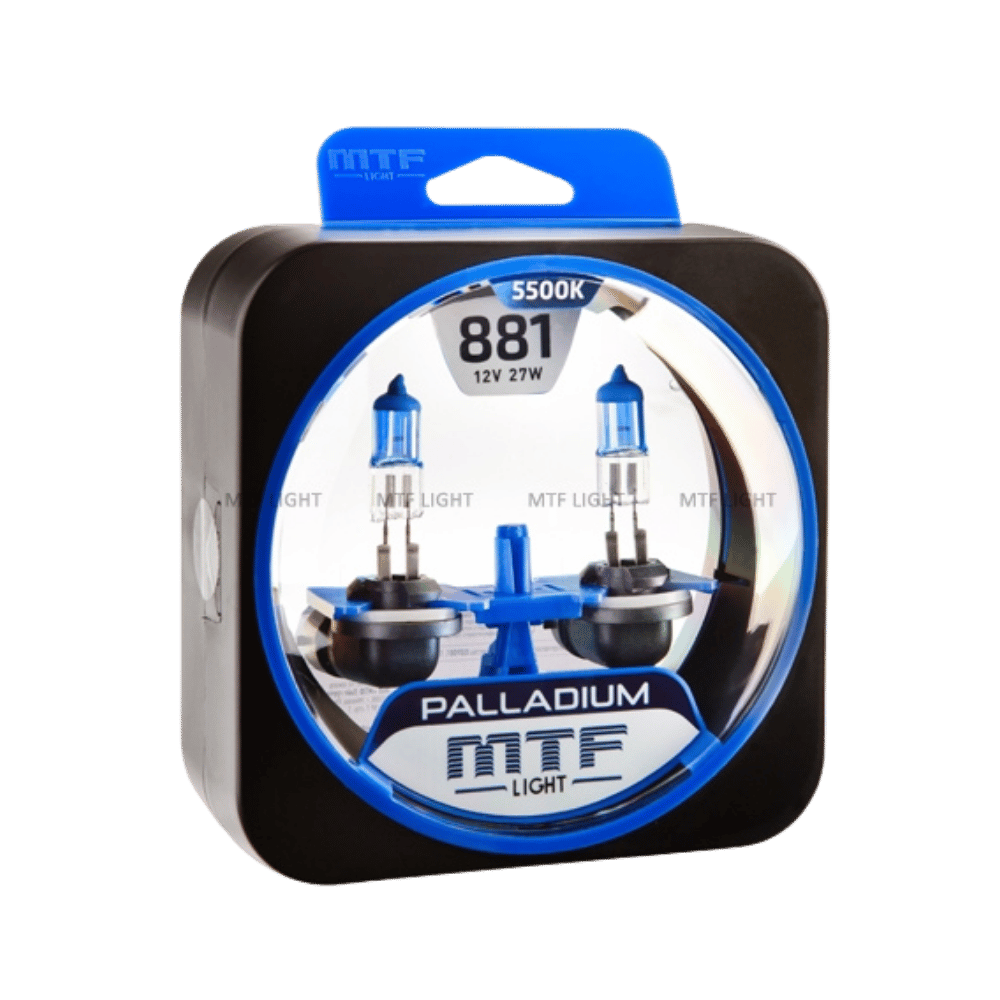 Галогенные лампы MTF Light VANADIUM — 12В, 55Вт, усиленный белый свет, комплект 881