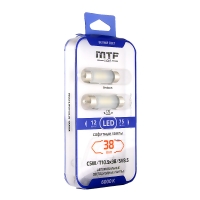 Светодиодная автолампа MTF Light, софитная 10.5×38 мм, 12V, 0.5W, 5000K (белый свет) Светодиодная автолампа MTF Light, софитная 10.5×38 мм, 12V, 0.5W, 5000K (белый свет)