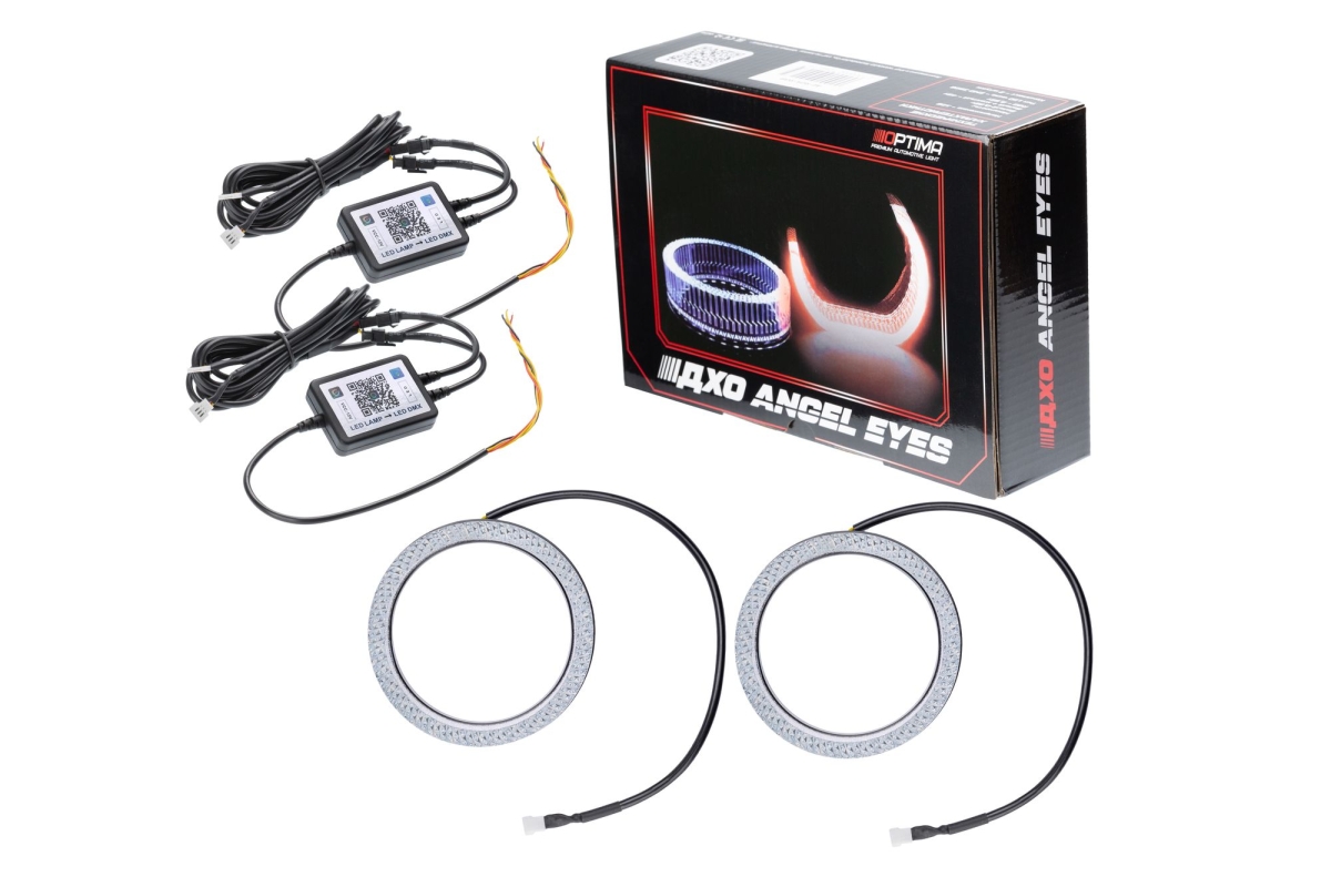 Ангельские глазки на линзу 3,0" RGB, форма круглая