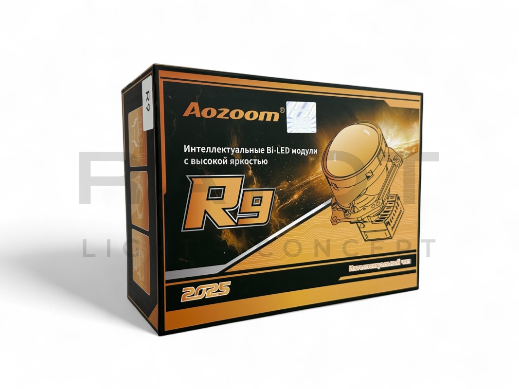 Светодиодные би-модули AOZOOM R9, 3.0", 12V, 5500K, 60/68w (комплект)