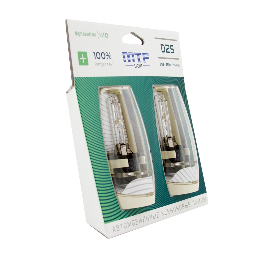 Ксеноновые лампы MTF D2S, NIGHT ASSISTANT 100% LONGER RAY, 35W, 85V, 2шт.