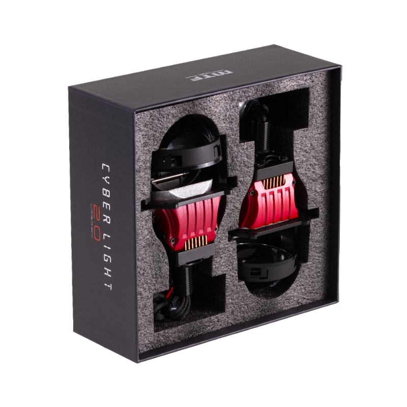 Светодиодные модули MTF Light линзованные Bi-LED серия CYBER LIGHT 2.0, 24В, ближ/дальний 52/67Вт, 5500К, 3 Светодиодные модули MTF Light линзованные Bi-LED серия CYBER LIGHT 2.0, 24В, ближ/дальний 52/67Вт, 5500К, 3", 2шт.