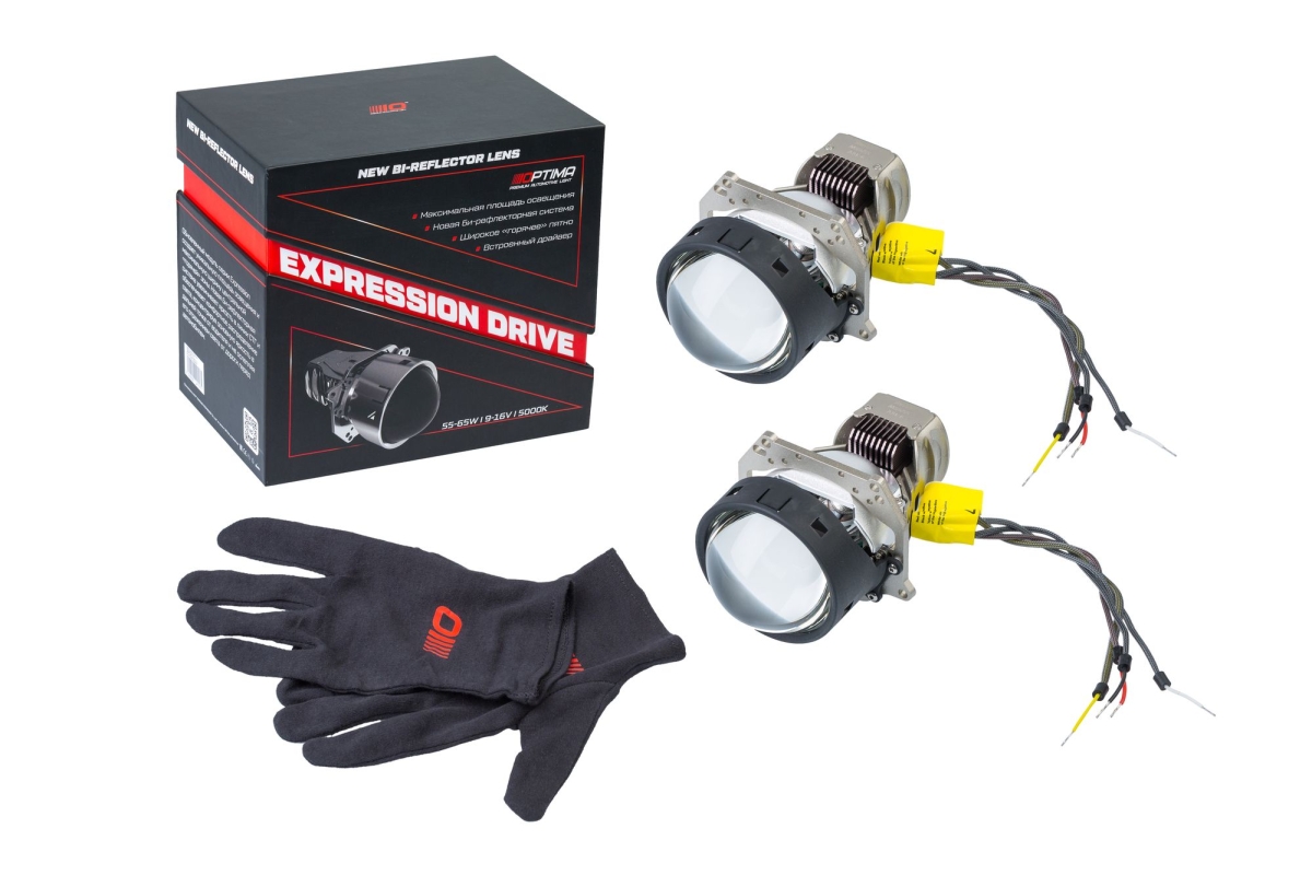 Мини-линза Optima Premium Bi-LED Lens Expression Drive 3.0"