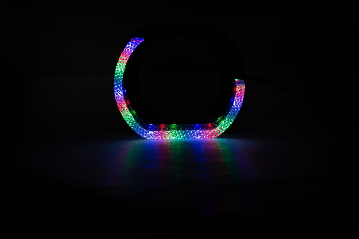 Ангельские глазки на линзу 3,0" RGB, форма L