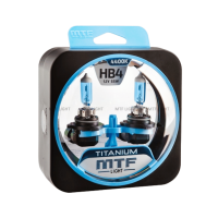 Галогенные лампы MTF Light TITANIUM — 12В, 55Вт, белый свет, комплект HB4