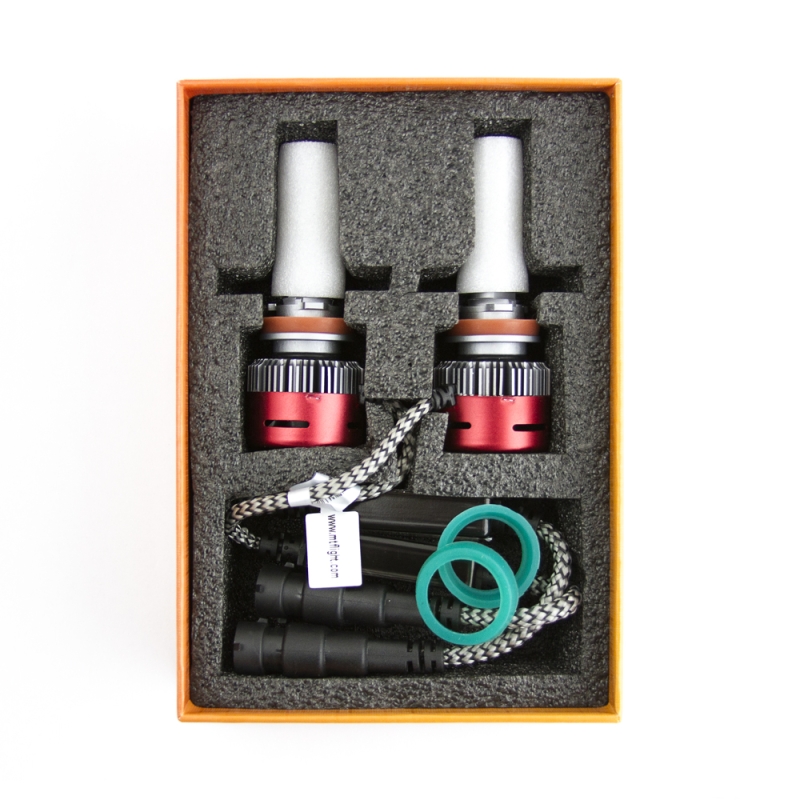 Светодиодные лампы MTF Light CYBER LIGHT, H11/H9, 6000K, 3750 лм, 45 Вт, комплект 2 шт.