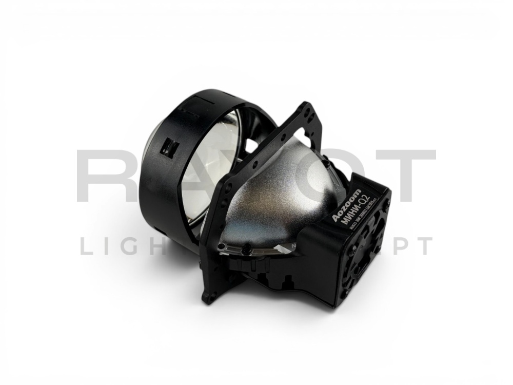 Светодиодные би-модули AOZOOM Q2 МИНИ, OEM, 3.0", 12V, 5500K, 53/62w, размытая СТГ (комплект)