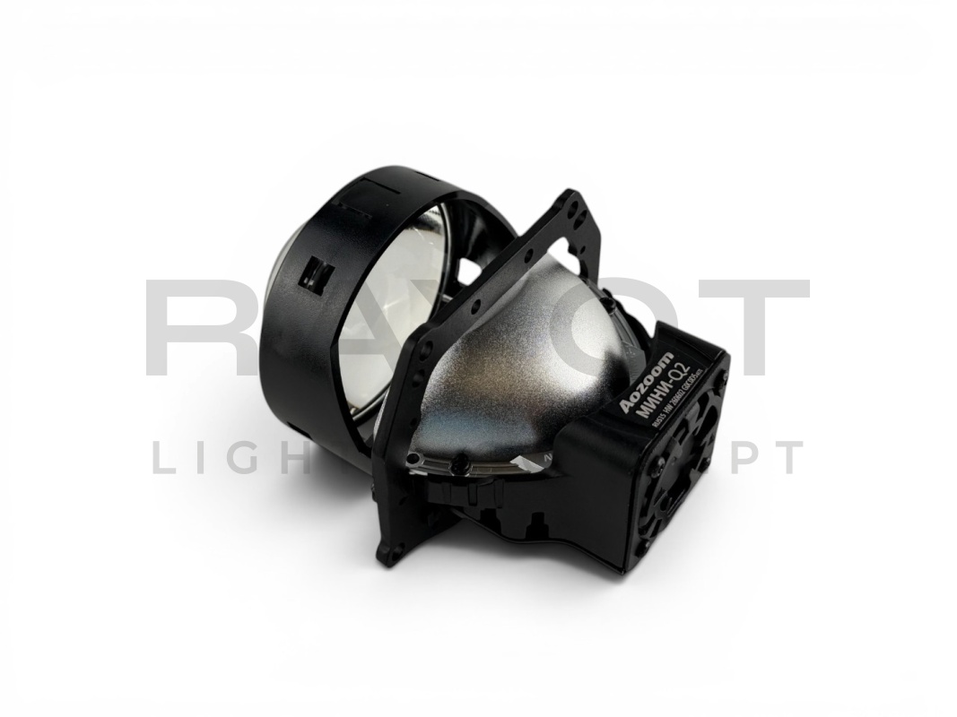 Светодиодные би-модули AOZOOM Q2 МИНИ, OEM, 3.0", 12V, 5500K, 53/62w, размытая СТГ (комплект)