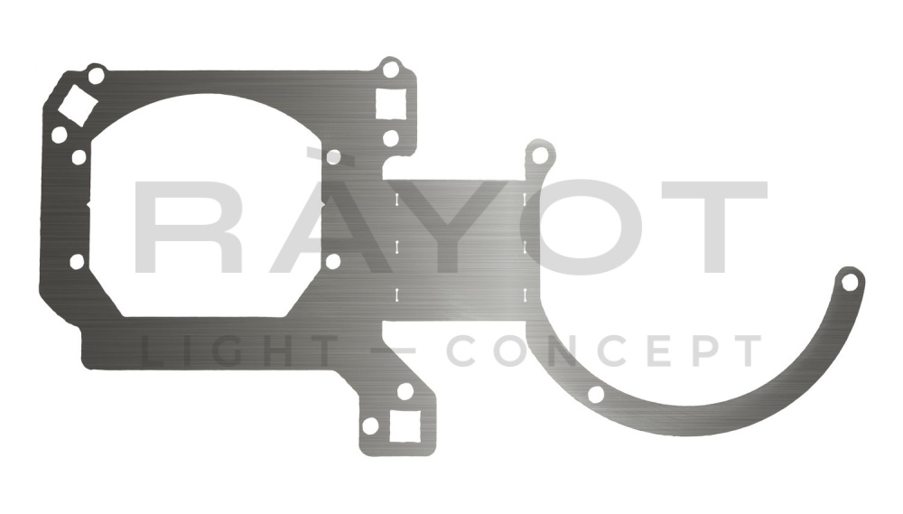 171. Комплект переходных рамок на HYUNDAI Santa Fe II для установки модулей Hella 3/3R (Hella 5R)