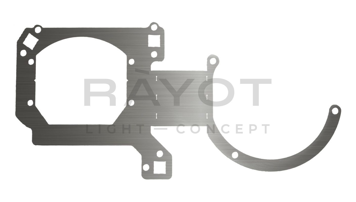 171. Комплект переходных рамок на HYUNDAI Santa Fe II для установки модулей Hella 3/3R (Hella 5R)