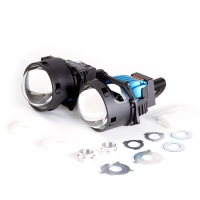 Светодиодные модули MTF Light линзованные Bi-LED серия CYBER LIGHT 2.0, 12В, ближ/дальний 52/67Вт, 5500К, 3", 2шт.