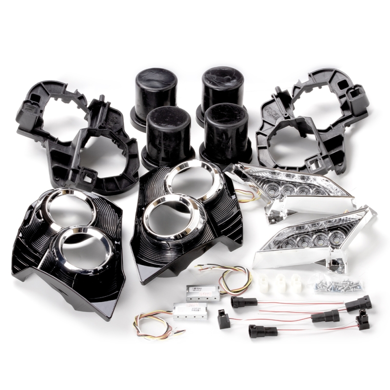 Установочный комплект MTF Light для Bi-LED линз — Toyota Prado 2014–2016, белая и жёлтая подсветка, комплект Установочный комплект MTF Light для Bi-LED линз — Toyota Prado 2014–2016, белая и жёлтая подсветка, комплект