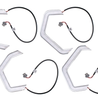 ДХО Angeley Eye B1 RUNNING G‑STYLE, 4 полукольца, 12V, 5500K/2800K (Белый+Жёлтый, компл. 4 шт)