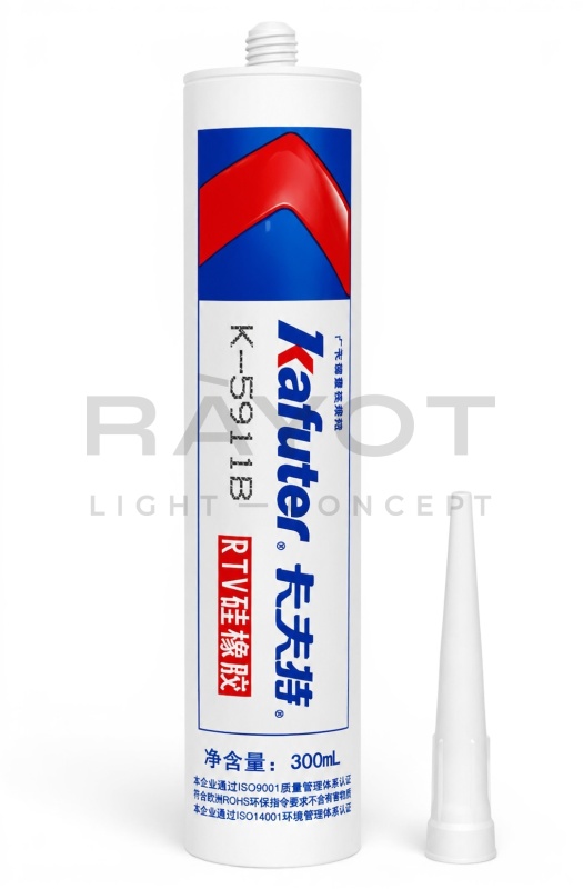 Герметик для фар KAFUTER K-5911B-T тубус 300ml (Черный) 1шт