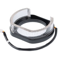 Ангельские глазки на линзу 3,0" белый+жёлтый, форма U