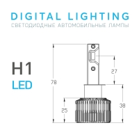 Светодиодные лампы MTF Light DIGITAL LIGHTING, H1, 3000–7000K, 4500 лм, 55 Вт, управление со смартфона и пульта, комплект 2 шт. Светодиодные лампы MTF Light DIGITAL LIGHTING, H1, 3000–7000K, 4500 лм, 55 Вт, управление со смартфона и пульта, комплект 2 шт.