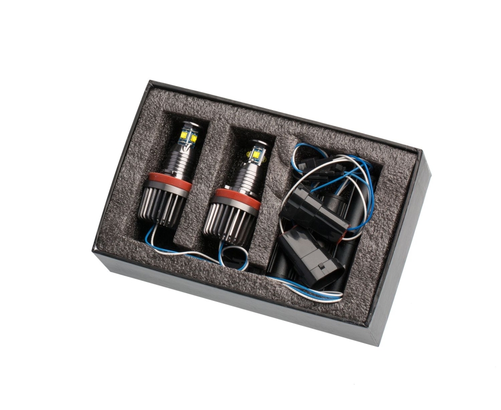 Светодиодный маркер BMW Angel Eyes Optima Premium H8, 40W, 1800Lm, 5100K, 12V (CREE XT‑E*4LED, компл. 2 шт)