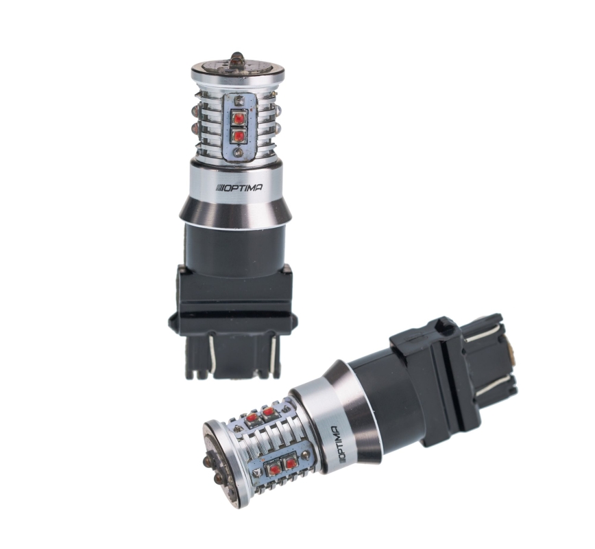 Светодиодная лампа Optima Premium P27/7W (3157) с поворотником 5100K/2800K, 730Lm, 7.7W (Белый + Жёлтый свет)