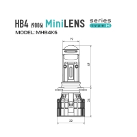 Светодиодные линзы HB4(9006) MTF LIGHT MiniLENS 12/24V, 55W, 6000K, 4000LM Светодиодные линзы HB4(9006) MTF LIGHT MiniLENS 12/24V, 55W, 6000K, 4000LM