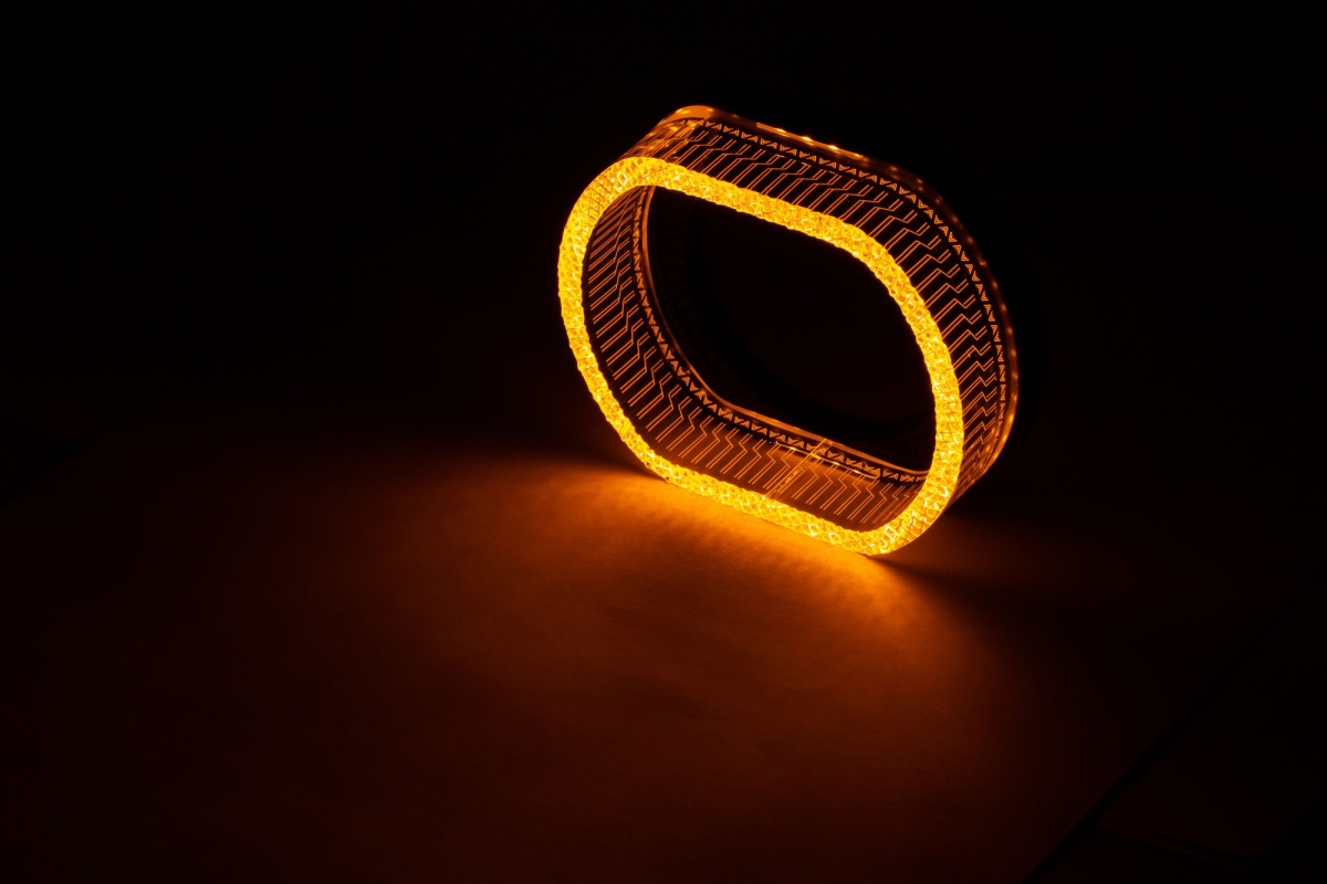 Ангельские глазки на линзу 3,0 Ангельские глазки на линзу 3,0" белый+жёлтый, форма овал