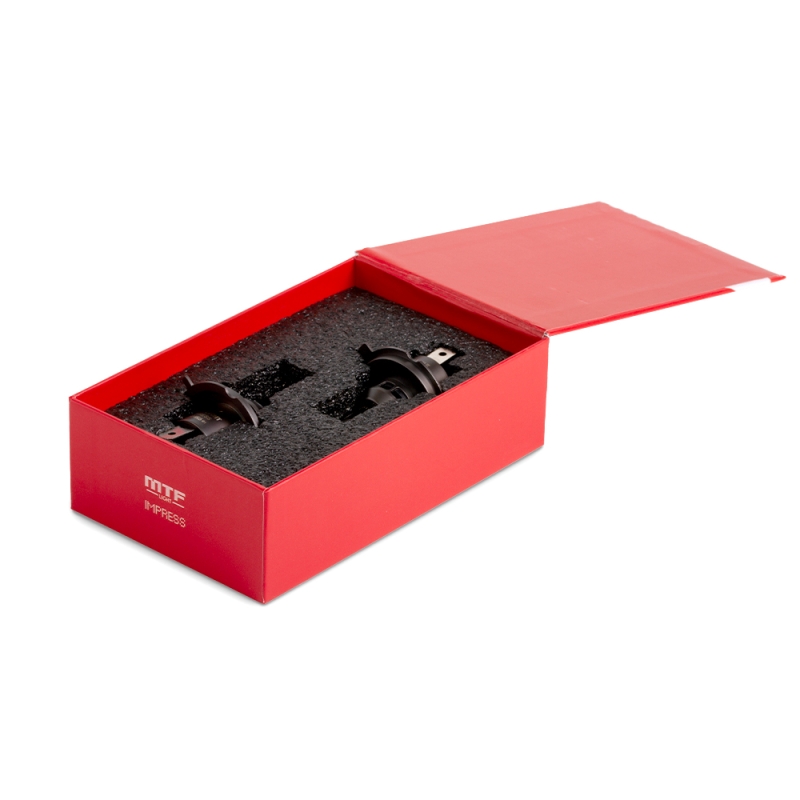 Светодиодные лампы MTF Light IMPRESS, H4, 6000K, 2100 лм, 21 Вт, штатный размер, комплект 2 шт. Светодиодные лампы MTF Light IMPRESS, H4, 6000K, 2100 лм, 21 Вт, штатный размер, комплект 2 шт.