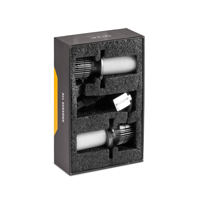 Светодиодные лампы MTF Light ALL SEASON LED, H4/H19, 30W, 2500lm, 3000K, кулер, комплект 2 шт.