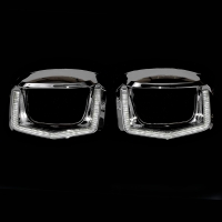 Установочный комплект MTF Light для Bi-LED линз — VW Passat 2016–2018, двойная U-форма, белая и жёлтая подсветка, комплект