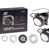 Светодиодная линза Optima Premium Bi-LED Lens SRT Double Chip FLAT (прямоугольные) 3.0"