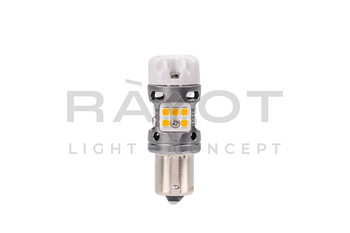 Светодиодные лампы Optima LED ОНИКС PY21W, YELLOW, 2800K, 1000Lm, CAN, 12V, (1156, BAU15),  (2 шт.)