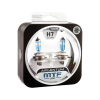 Галогенные лампы MTF Light ARGENTUM +80% — 12В, 55Вт, усиленная яркость, комплект H7