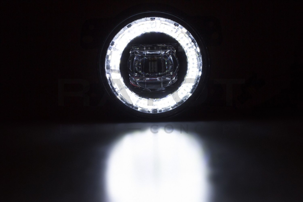 Светодиодная противотуманная фара OPTIMA LED FOG LIGHT 674 Jeep/Dodge 100мм, 6W, 5500K, 12-24V, комп