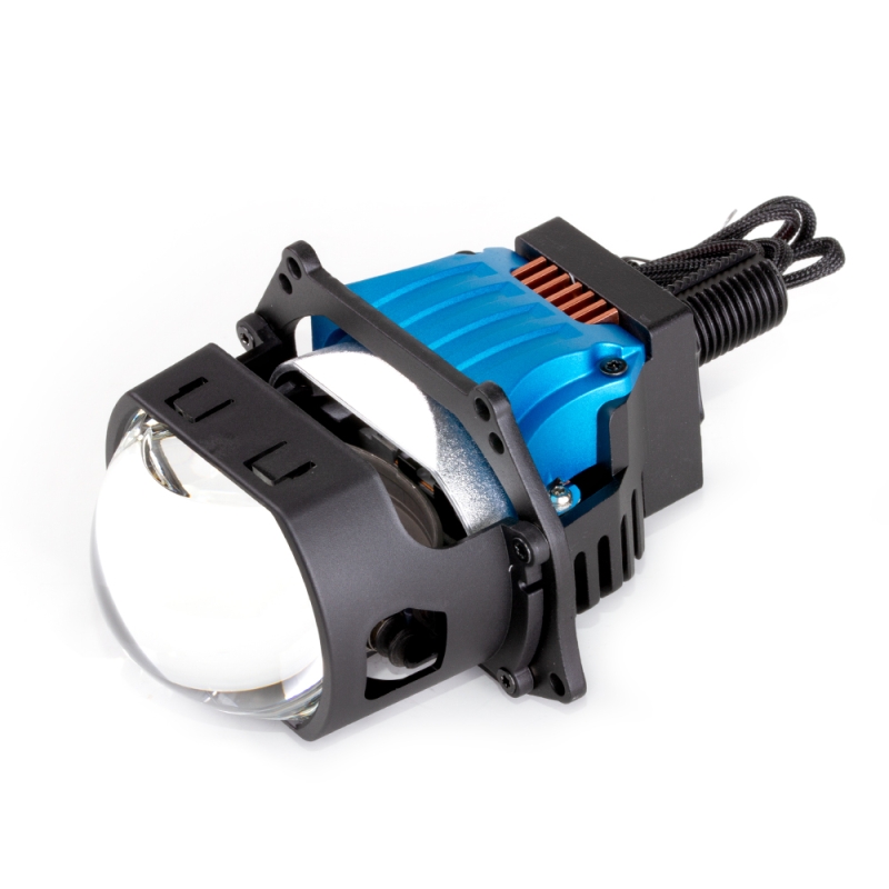 Светодиодные модули MTF Light линзованные Bi-LED серия CYBER LIGHT 2.0, 12В, ближ/дальний 52/67Вт, 5500К, 3 Светодиодные модули MTF Light линзованные Bi-LED серия CYBER LIGHT 2.0, 12В, ближ/дальний 52/67Вт, 5500К, 3" скос, 2шт.