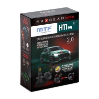 Светодиодные лампы MTF Light MaxBeam Mini, H11/H9, 6000K, 4500 лм, 45 Вт, комплект 2 шт.