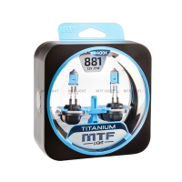 Галогенные лампы MTF Light TITANIUM — 12В, 55Вт, белый свет, комплект 881