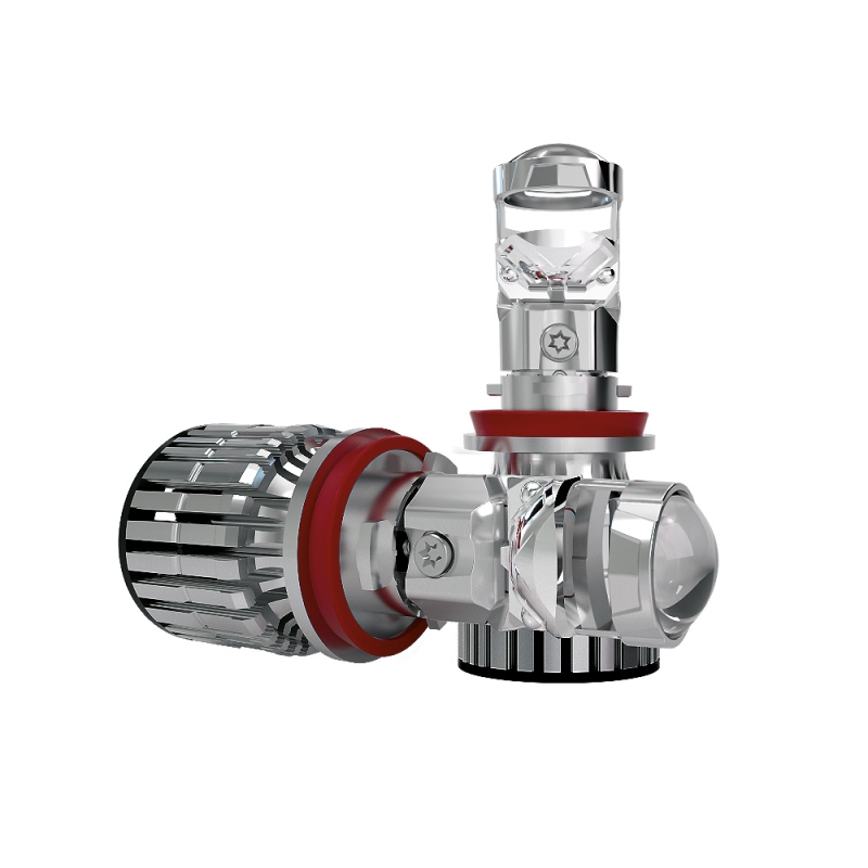 Светодиодные линзы H11/H8/H16 MTF LIGHT серии MiniLENS 12/24V, 55W, 6000K, 4000LM