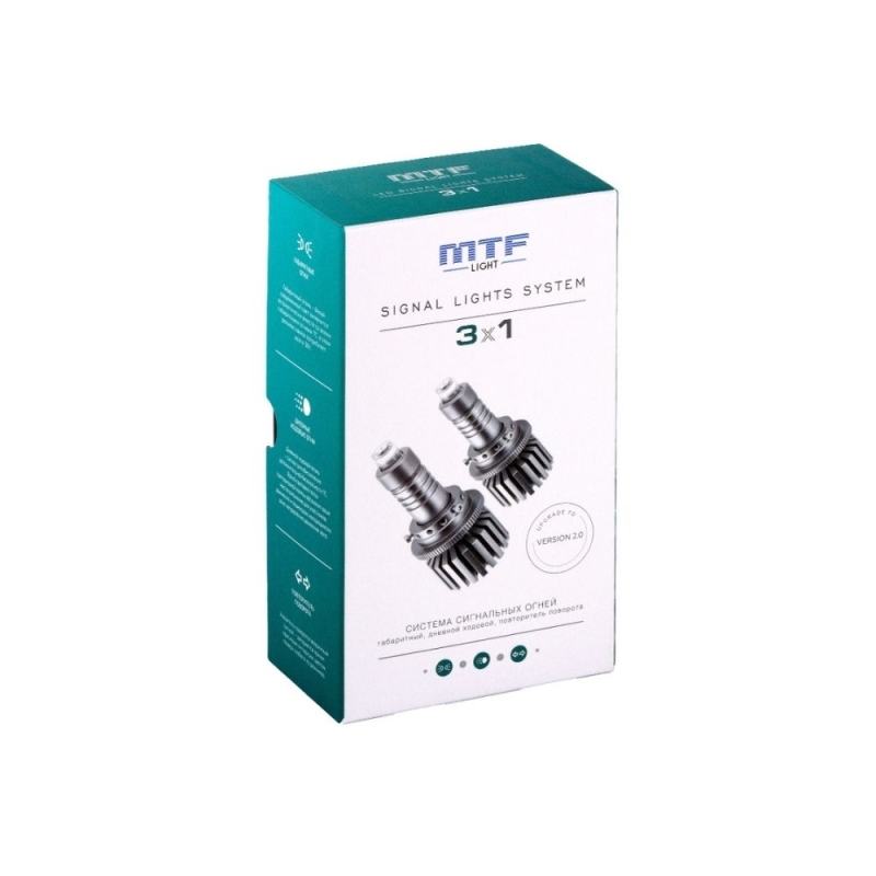 Светодиодные лампы MTF light система сигнальных огней 3 в 1 (габаритные, дневные ходовые, указатели поворота), компл. Светодиодные лампы MTF light система сигнальных огней 3 в 1 (габаритные, дневные ходовые, указатели поворота), компл.